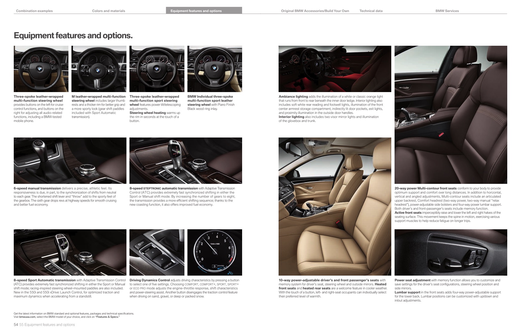 2014 BMW 5-Series Brochure Page 16